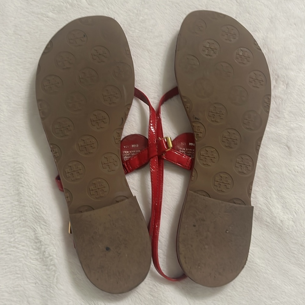 Tory Burch Cherry Red Sandals - Picture 5 of 9